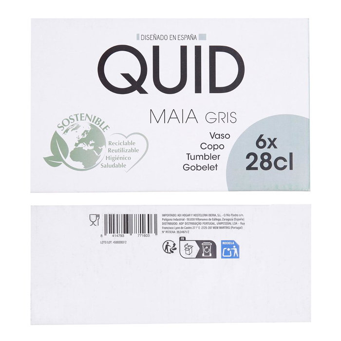 Vaso Bajo Vidrio Maia Quid 28 cL (24 Unidades)