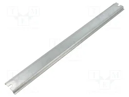FIBOX Carril DIN TS35 de acero con recubrimiento de zinc 366mm x 35mm