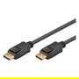 Goobay 64798 Cable DisplayPort 1.4 de 2m, 8K@60Hz 4320p, 240Hz, Conectores Chapados en Oro y con Verriegelación, Negro