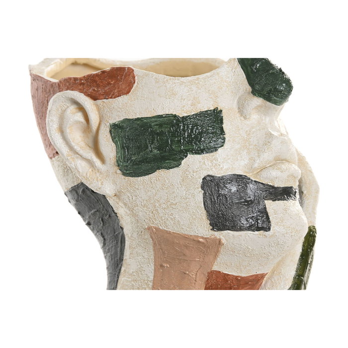 DKD Home Decor Macetero de Resina Multicolor 21,5x20,5x26,5 cm DKD Home Decor Macetero de Resina Multicolor 21,5x20,5x26,5 cm