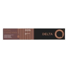 Delta Cápsula Delta Q Long Espresso para cafeteras Delta, caja de 10