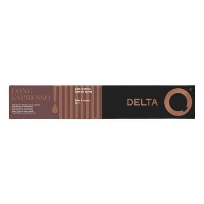 Delta Cápsula Delta Q Long Espresso para cafeteras Delta, caja de 10 Delta Cápsula Delta Q Long Espresso para cafeteras Delta, caja de 10