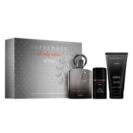 AFNAN Supremacy Not Only Intense Eau de Parfum 100ml Vaporizador + Gel de Baño 100ml + Desodorante Stick 75ml para Hombre