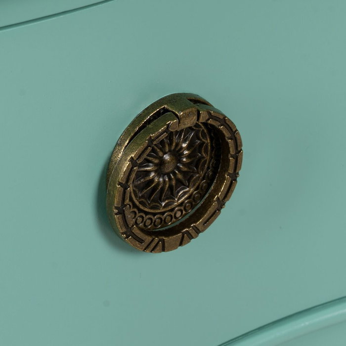 Ixia Mesita de noche turquesa madera 80 x 38 x 65,50 cm Ixia Mesita de noche turquesa madera 80 x 38 x 65,50 cm