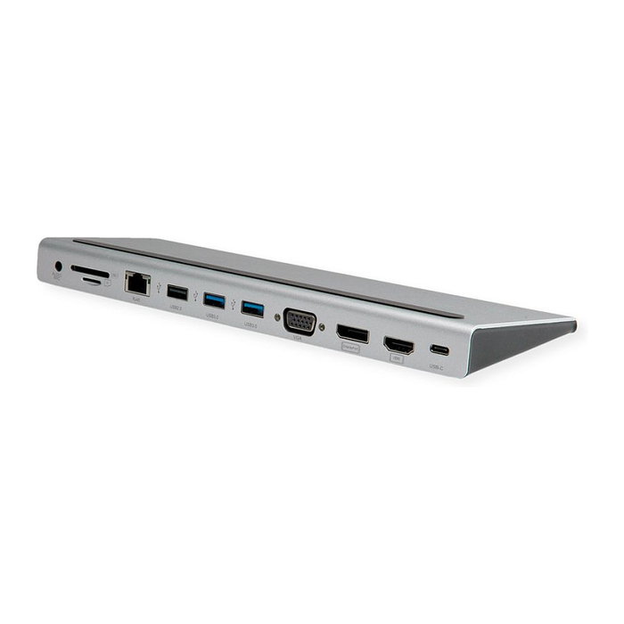 VALUE Docking Station USB 3.2 Gen 2 Typ C Multiport con 4K HDMI/DP, VGA, LAN y Lector de Tarjetas VALUE Docking Station USB 3.2 Gen 2 Typ C Multiport con 4K HDMI/DP, VGA, LAN y Lector de Tarjetas