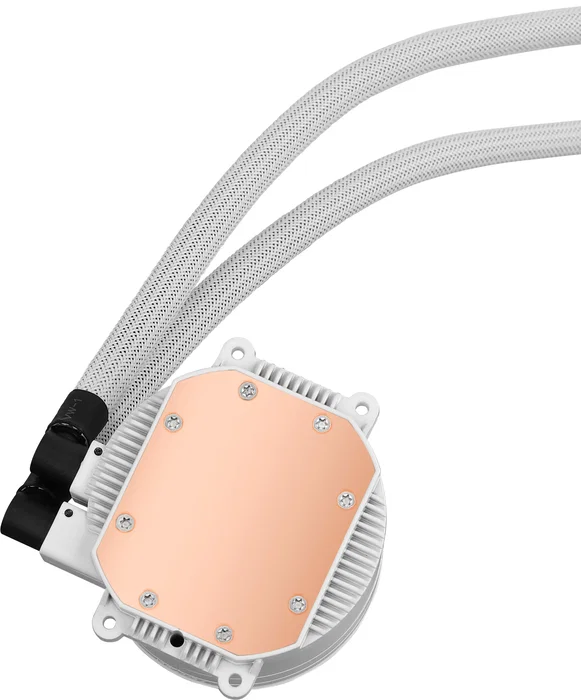 Aerocool Kit de Refrigeración Líquida CPU AIO Mirage L240 Infinity Mirror RGB Blanco - 240mm con 2 Ventiladores ARGB, Bomba Silenciosa, Compatible con Sockets Intel y AMD