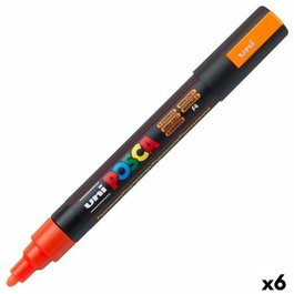 POSCA PC-5M Naranja Fluor (Set de 6)