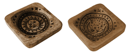 DKD Home Decor Bandeja Vaciabolsillos Mango Astros Marrón (Pack de 2) lifecycles