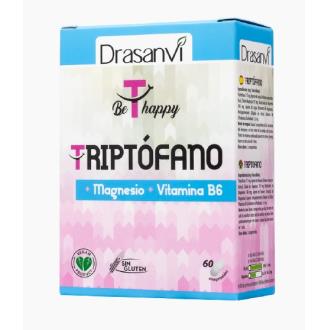 Drasanvi Triptófano Suplemento Alimenticio con Magnesio y Vitamina B6 - 60 Comprimidos - Función Psicológica Normal - Vegano Drasanvi Triptófano Suplemento Alimenticio con Magnesio y Vitamina B6 - 60 Comprimidos - Función Psicológica Normal - Vegano