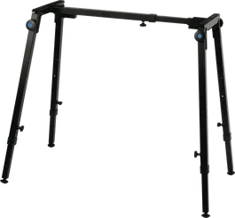 Quiklok Mesa de Teclado Plegable Z726, Altura y Ancho Ajustable, Soporte de Suelo de Acero Negro, Carga Máxima 80 kg