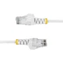 StarTech.com Cable de Red Ethernet Cat6 Slim UTP, 2 m, Blanco, RJ45, PoE++ hasta 100W, Cubierta LSZH, N6PAT200CMWHS