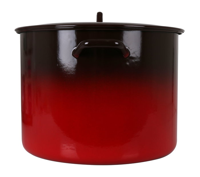 La Estrella Olla Alta con Tapa 36 cm - 30L Fuego