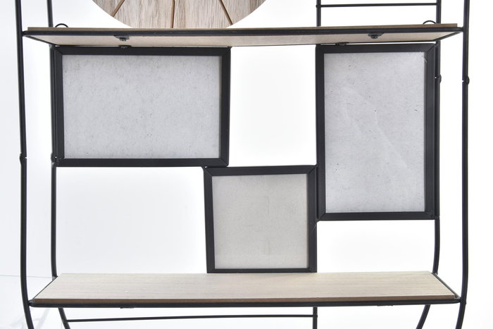 DKD Home Decor Estanteria Pared Metal y Madera Negro Marron 10 x 60 x 33 cm (4 Unidades) DKD Home Decor Estanteria Pared Metal y Madera Negro Marron 10 x 60 x 33 cm (4 Unidades)