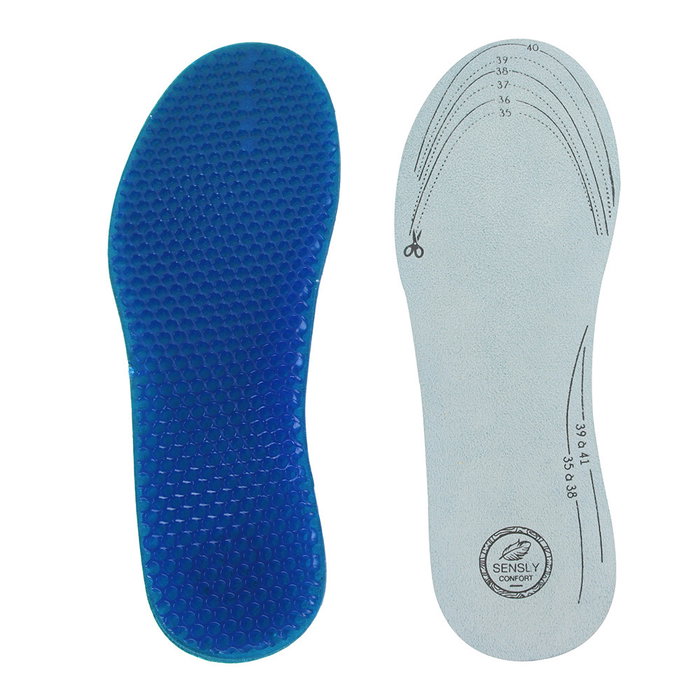 Sensly Plantillas Gel Antichoque para Todo Tipo de Zapatos y Botas con Alveolos Absorbentes de Impacto Sensly Plantillas Gel Antichoque para Todo Tipo de Zapatos y Botas con Alveolos Absorbentes de Impacto