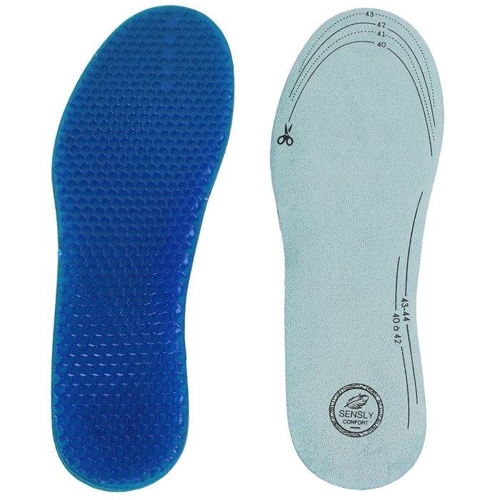 Sensly Plantillas Gel Antichoque para Todo Tipo de Zapatos y Botas con Alveolos Absorbentes de Impacto Sensly Plantillas Gel Antichoque para Todo Tipo de Zapatos y Botas con Alveolos Absorbentes de Impacto
