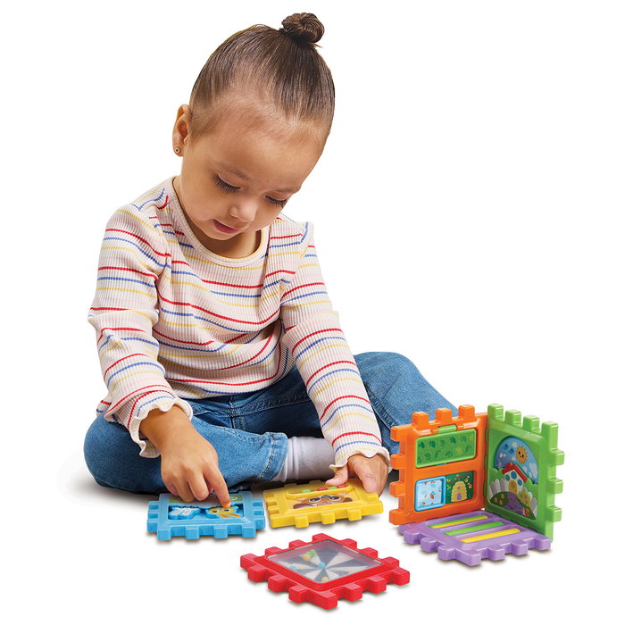 Leap Frog Cubo Multiformas Animales Y Colores 80-622839 V-Tech, Cubo de Juegos no Electrónico con 12 Actividades, Juguete Educativo para +12 Meses