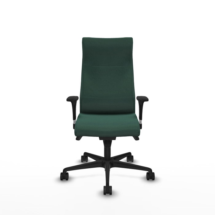 Sillón Albacete con mecanismo Sincro tapizada con Tela color Verde botella. Equipado con Base nailon negra, Brazos 1D y Ruedas 65mm nailon Sillón Albacete con mecanismo Sincro tapizada con Tela color Verde botella. Equipado con Base nailon negra, Brazos 1D y Ruedas 65mm nailon