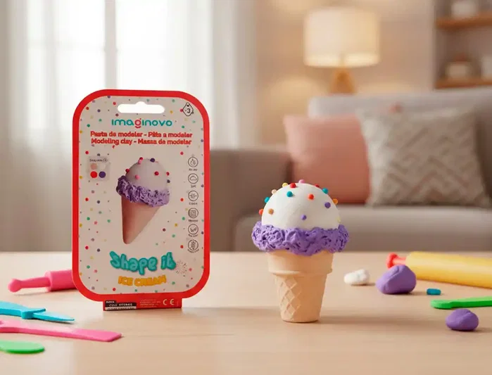 Imaginovo Set de Pasta para Modelar de Colores Surtidos con Instrucciones de Helado Imaginovo Set de Pasta para Modelar de Colores Surtidos con Instrucciones de Helado