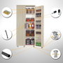 Hanah Home Guzzo Light Oak Armario Multiusos 80x180x42 cm