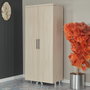 Hanah Home Guzzo Light Oak Armario Multiusos 80x180x42 cm