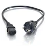 C2G Cable de Alimentación 88544, Negro, 3 m, Conector Europeo CEE7/7 Macho a C13 Hembra, para PC, Monitor, Impresora
