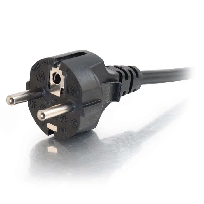 C2G Cable de Alimentación 88544, Negro, 3 m, Conector Europeo CEE7/7 Macho a C13 Hembra, para PC, Monitor, Impresora