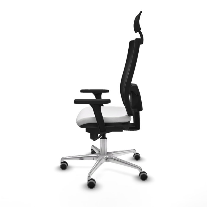PIQUERAS Y CRESPO Silla de oficina Horna con mecanismo Sincro, Blanco y Negro PIQUERAS Y CRESPO Silla de oficina Horna con mecanismo Sincro, Blanco y Negro