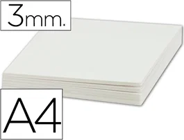Liderpapel Cartón Pluma Blanco Doble Cara A4 3mm