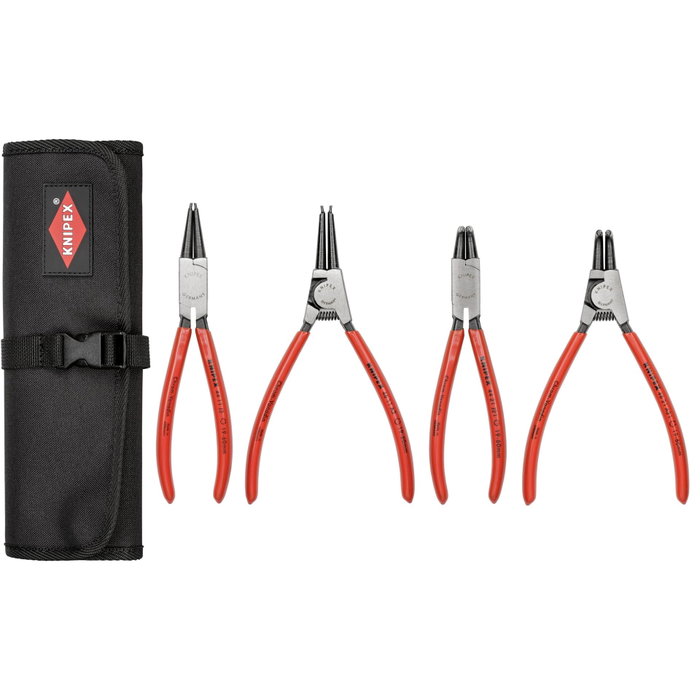 Knipex Set de alicates de anillo de retención, 4 piezas Knipex Set de alicates de anillo de retención, 4 piezas