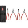 Knipex Set de alicates de anillo de retención, 4 piezas