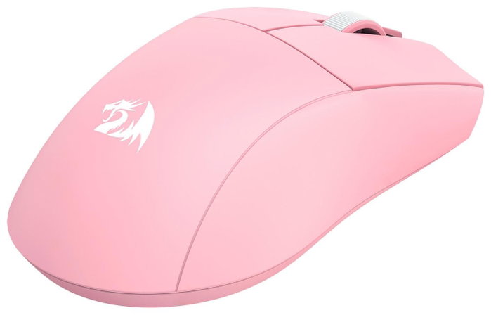 Redragon M916P-PRO-4K K1NG Ratón Ergonómico Inalámbrico para Gaming Rosa 26000 DPI