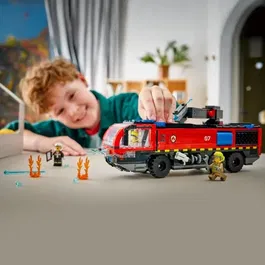 Lego City 60499 Camión de Bomberos del Aeropuerto, Juguete de Construcción para Niños 7+ Años