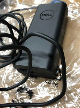 Dell Adaptador de corriente 65W con conector tipo C de 3 pines para notebooks y Chromebooks