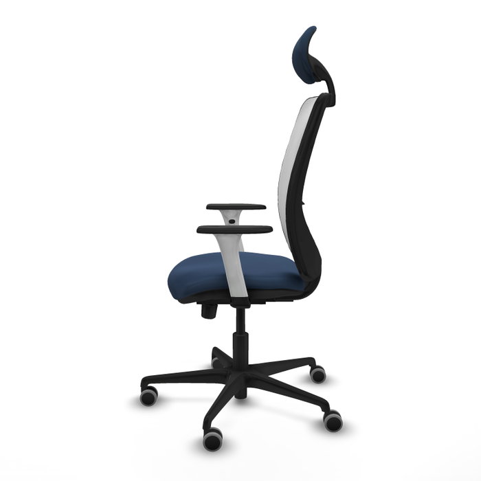 PIQUERAS Y CRESPO Silla de oficina Zulema Azul Marino y Blanco