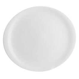 ROYAL PORCELAIN Plato Oval Ellipse 34x27.5 cm, Plato Llano de Vitro Porcelana para Vajilla (Set de 6)