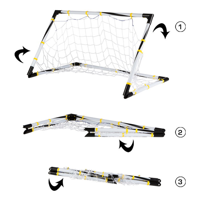 CB Toys Set de Fútbol Sport Football con Portería Plegable, Balón e Hinchador