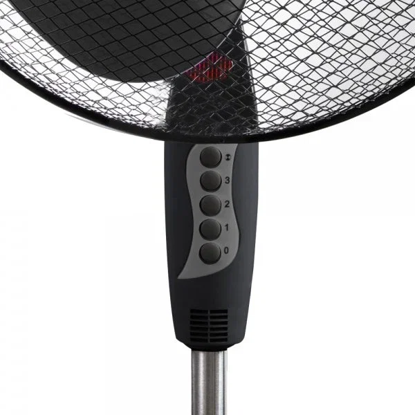 Esperanza EHF001KK Ventilador de Pie 16" Negro - 3 Velocidades, Oscilación 90°, con Base Antideslizante y Cable 1.5m