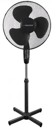 Esperanza EHF001KK Ventilador de Pie 16" Negro - 3 Velocidades, Oscilación 90°, con Base Antideslizante y Cable 1.5m