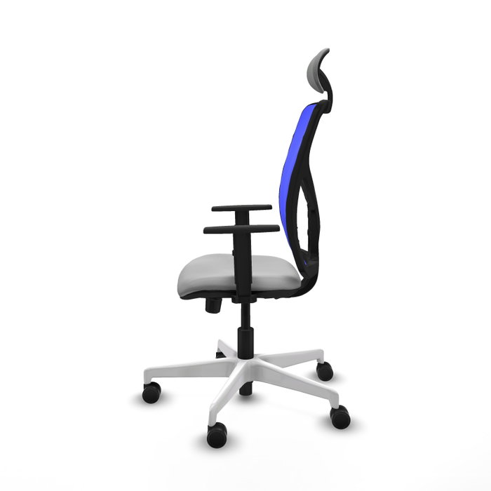 PIQUERAS Y CRESPO Silla de oficina Motilla con mecanismo Sincro/Traslack, Gris claro y Azul PIQUERAS Y CRESPO Silla de oficina Motilla con mecanismo Sincro/Traslack, Gris claro y Azul