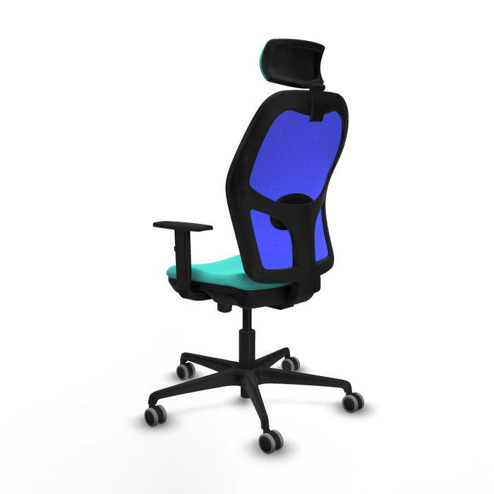 PIQUERAS Y CRESPO Silla de oficina Jorquera Turquesa y Azul