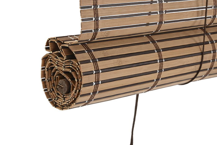 DKD Home Decor Estor Tropical 2 x 230 x 120 cm Bambú Marrón Oscuro