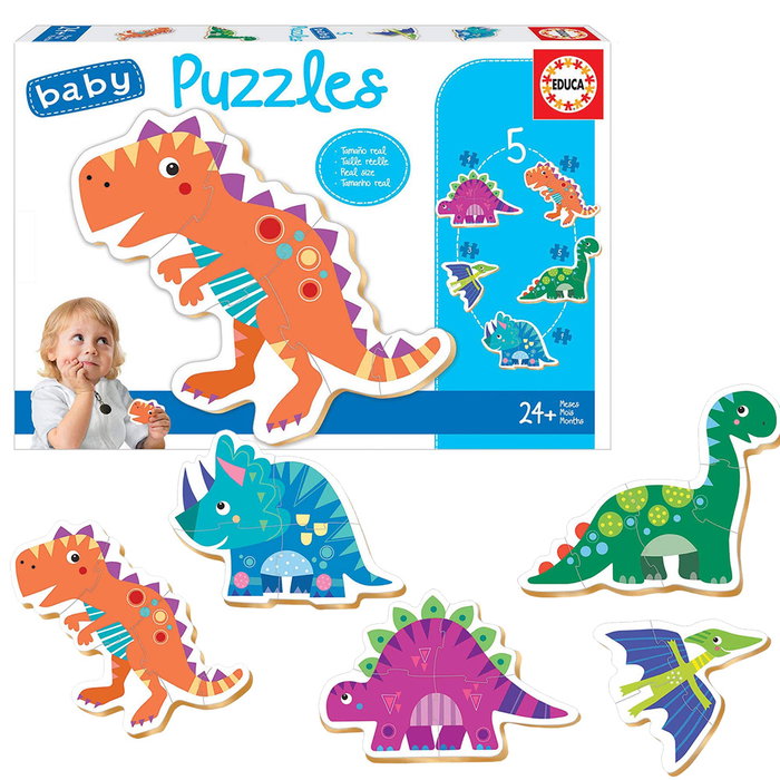 Educa Puzzle Baby Dinosaurios (5 unidades)