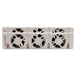 Realpower HL-2 Set de 2 ventiladores eléctricos blancos