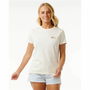 Camiseta de Manga Corta Mujer Rip Curl Wild Bloom Blanco