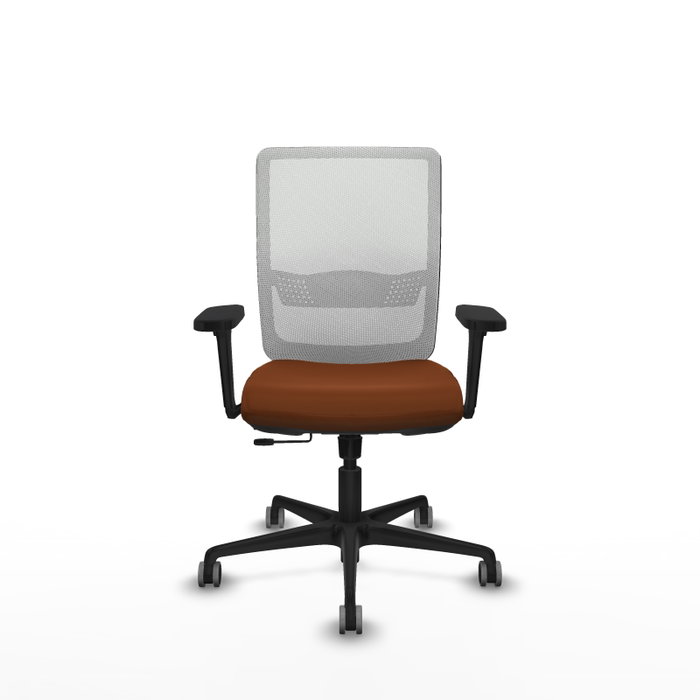 PIQUERAS Y CRESPO Silla de oficina Haches Marrón y Blanco