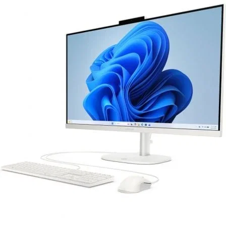 HP OmniStudio 27-CV0006NS AIO PC, 27" FHD, Procesador AMD Ryzen 5 40, 16GB RAM LPDDR5, 1TB SSD NVMe, Gráficos AMD Radeon, Windows 11 Home, Color Blanco Algodón