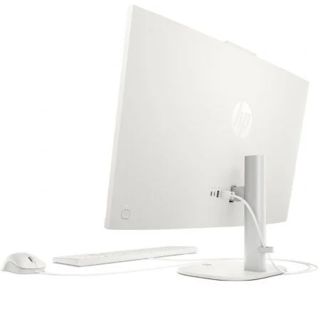 HP OmniStudio 27-CV0006NS AIO PC, 27" FHD, Procesador AMD Ryzen 5 40, 16GB RAM LPDDR5, 1TB SSD NVMe, Gráficos AMD Radeon, Windows 11 Home, Color Blanco Algodón