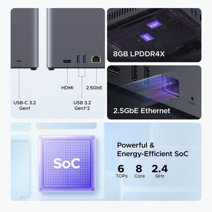UGREEN DH4300 Plus 4-Bay NAS con 8 GB RAM y UGOS Pro