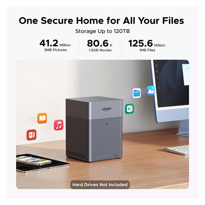 UGREEN DH4300 Plus NAS de 4 bahías con 8 GB RAM