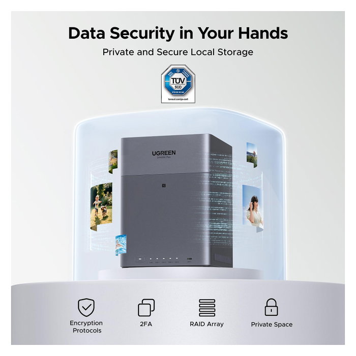 UGREEN DH4300 Plus NAS de 4 bahías con 8 GB RAM